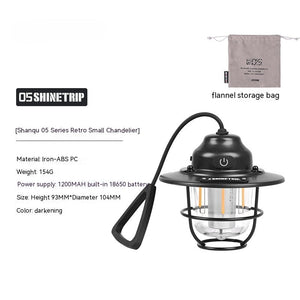 Illuminate Your Adventures with the Shanqu Outdoor Camping Lantern Pine Cone Lamp Chandelier
