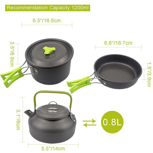 Discover the Ultimate Camping Companion: The Camping Combination Suit Pot Folding Mini Cookware